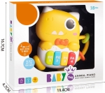 Бебешко Пиано Динозавърче с Дрънкалка със Светлина и Звук 20×17×5 см